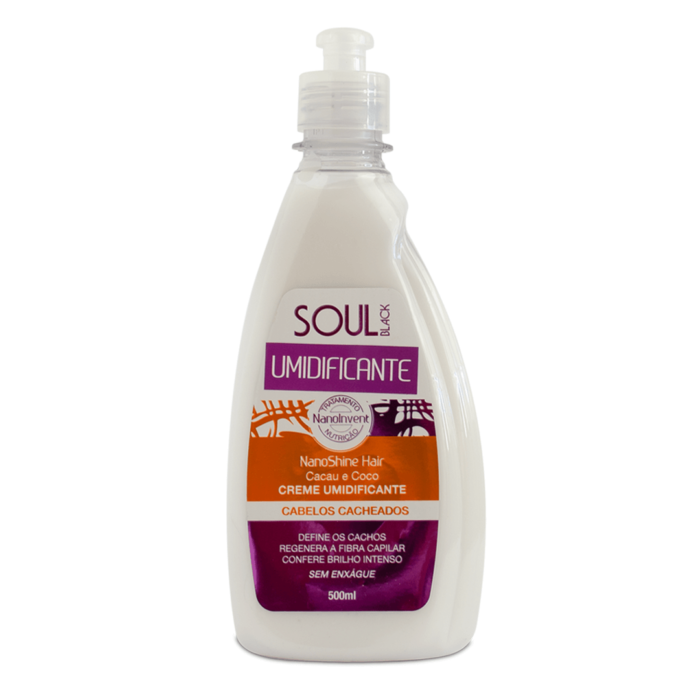 SOUL BLACK - CREME UMIDIFICANTE CONDICIONADOR CABELOS CACHEADOS 500ML - Imagem 1